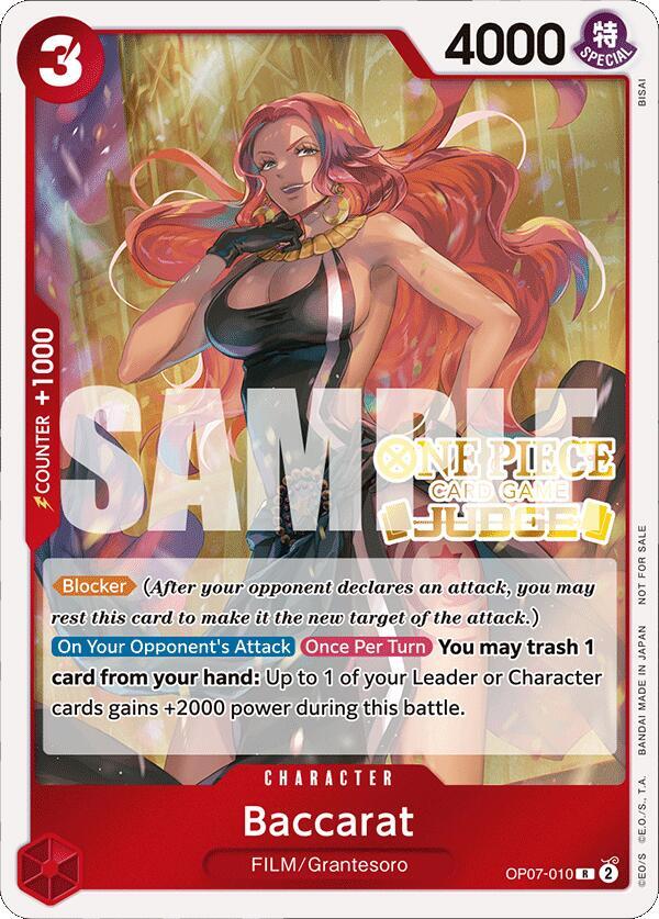 Baccarat (Judge Pack Vol. 4) OP07-010 One Piece card
