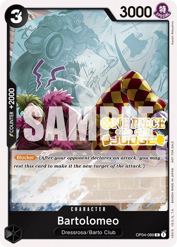 Bartolomeo (Judge Pack Vol. 3) OP04-089 One Piece card