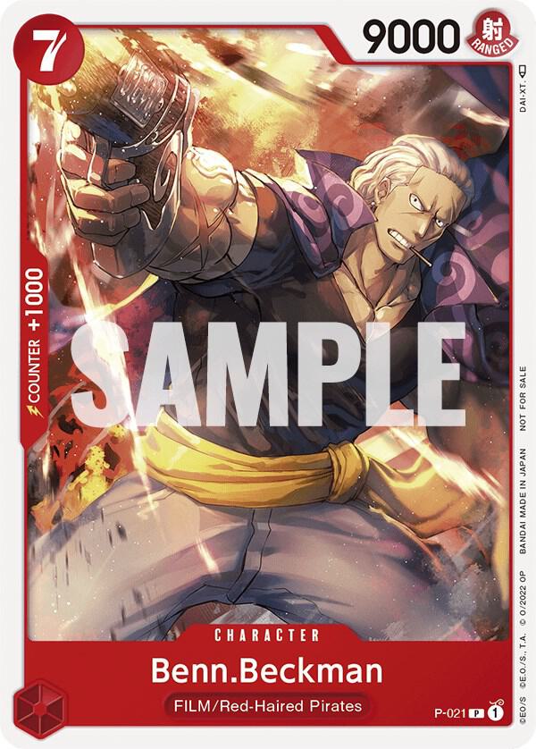 Benn.Beckman (One Piece Film Red) P-021 One Piece card
