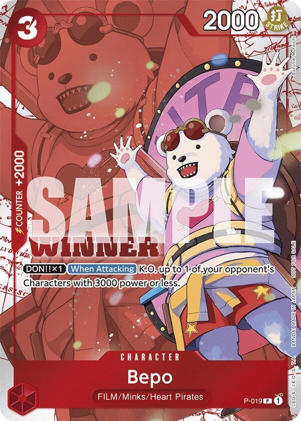 Bepo (Winner Pack Vol. 7) P-019 One Piece card