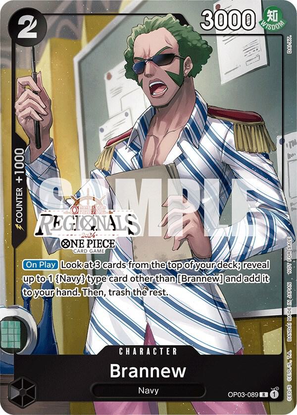 Brannew (Offline Regional 2024) [Participant] OP03-089 One Piece card