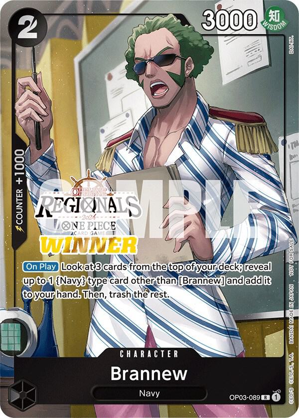 Brannew (Offline Regional 2024) [Winner] OP03-089 One Piece card