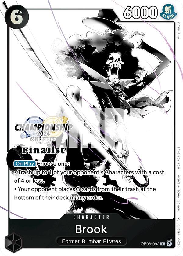 Brook (Championship 2024 Finalist Card Set Vol. 2) OP06-092 One Piece card