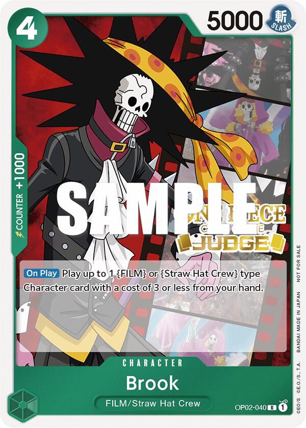 Brook (Judge Pack Vol. 2) OP02-040 One Piece card