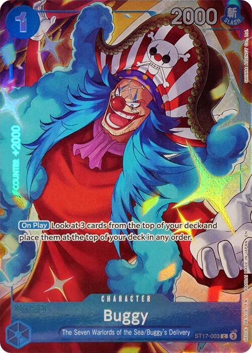 Buggy (Seven Warlords of the Sea Binder Set) ST17-003 One Piece card