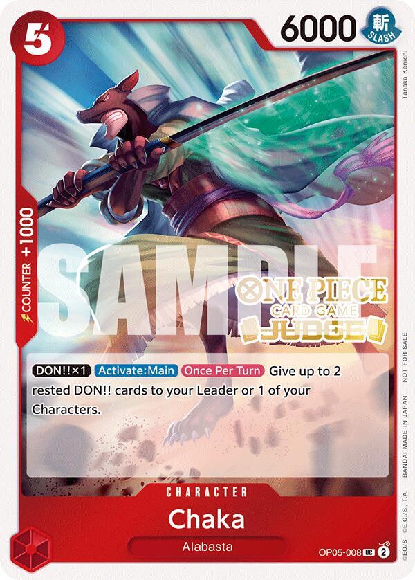 Chaka (Judge Pack Vol. 5) OP05-008 One Piece card