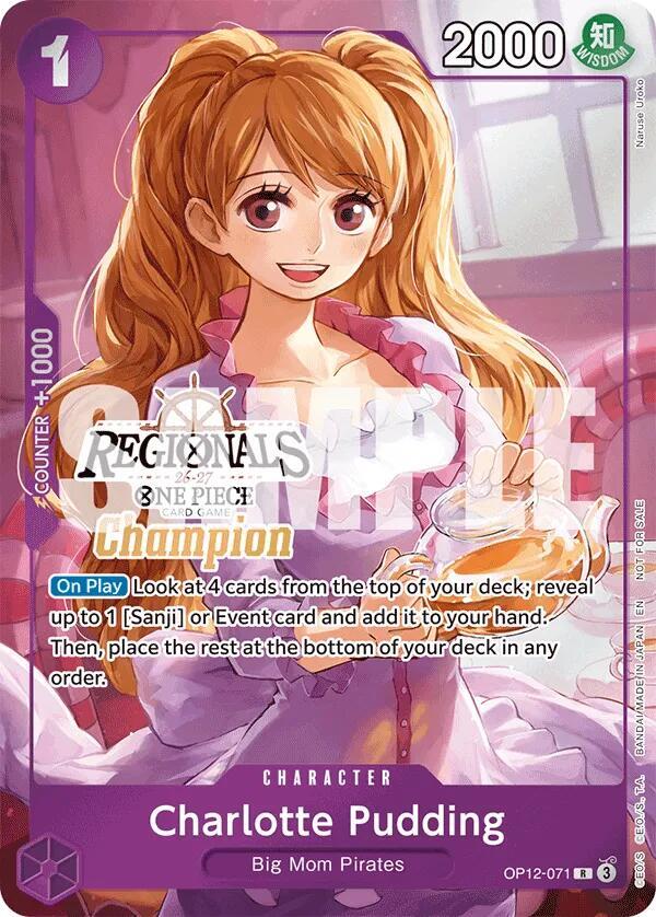 Charlotte Pudding (Regionals Champion Card Set 26-27) OP12-071 One Piece card