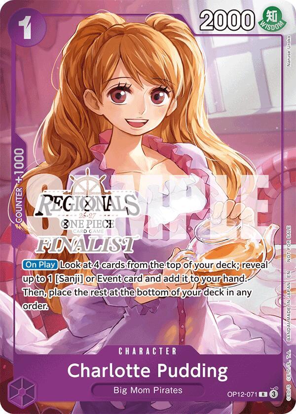 Charlotte Pudding (Regionals Finalist Card Set 26-27) OP12-071 One Piece card