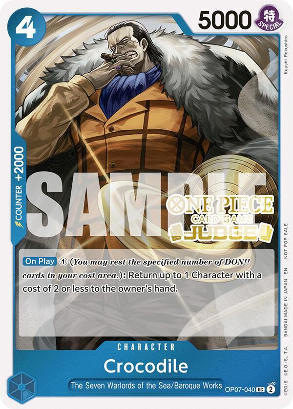 Crocodile (Judge Pack Vol. 6) OP07-040 One Piece card