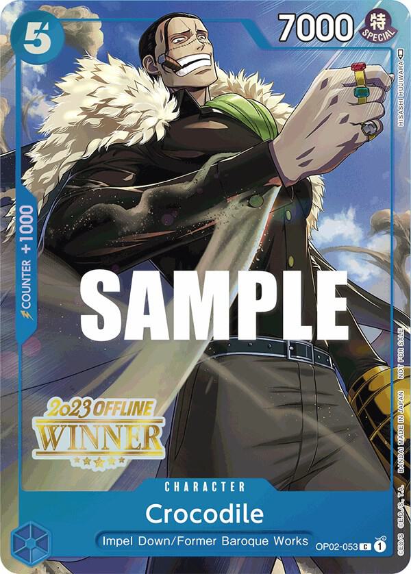 Crocodile (Offline Regional 2023) [Winner] OP02-053 One Piece card