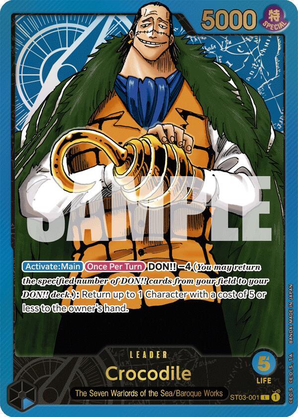 Crocodile (Premium Card Collection -Leader Collection-) ST03-001 One Piece card