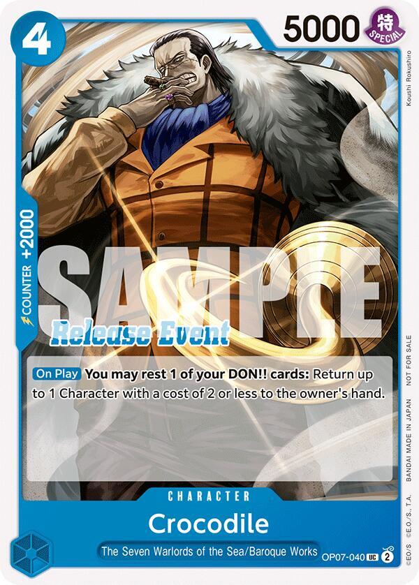Crocodile (ST15 - ST20 Release Event Pack) OP07-040 One Piece card