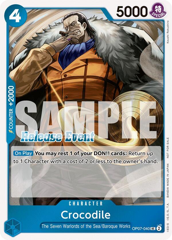 Crocodile (ST15 - ST20 Release Event Winner Pack) OP07-040 One Piece card