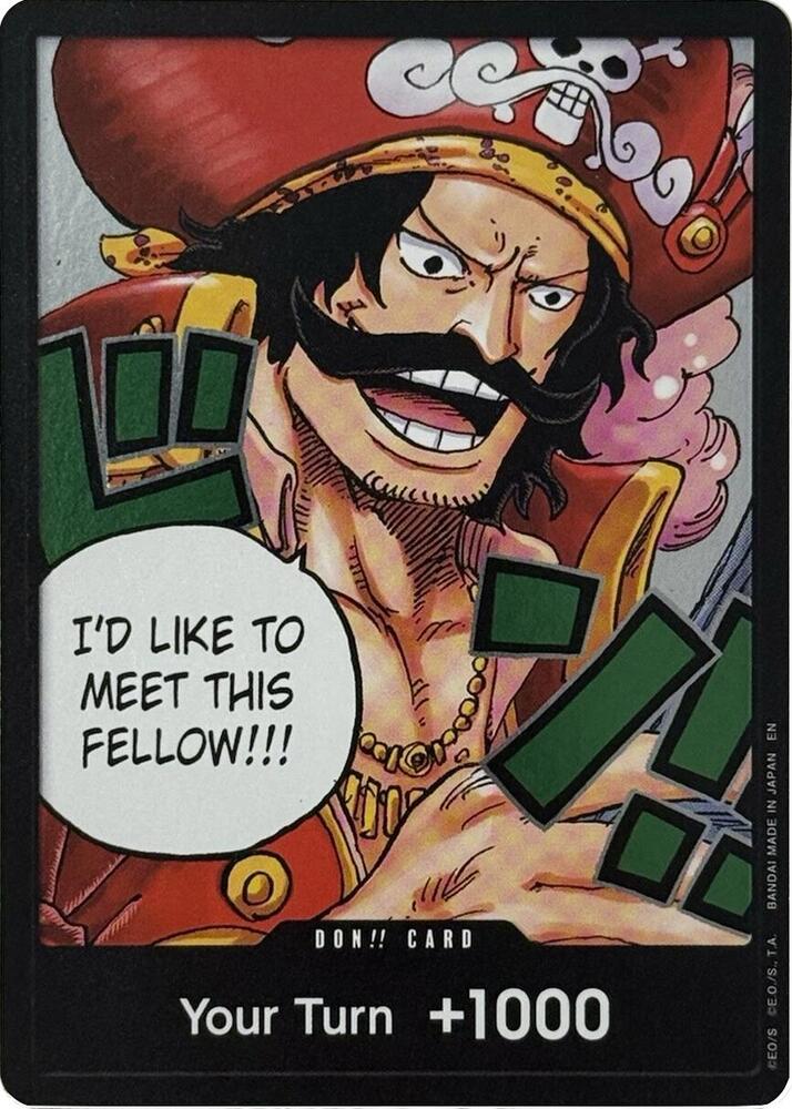 DON!! Card (Gol.D.Roger) - Carrying On His Will (OP13)