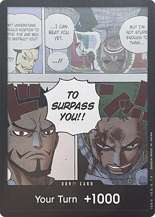 DON!! Card (Mihawk & Zoro) (Double Pack Set Vol. 3) - Wings of the Captain (OP06)