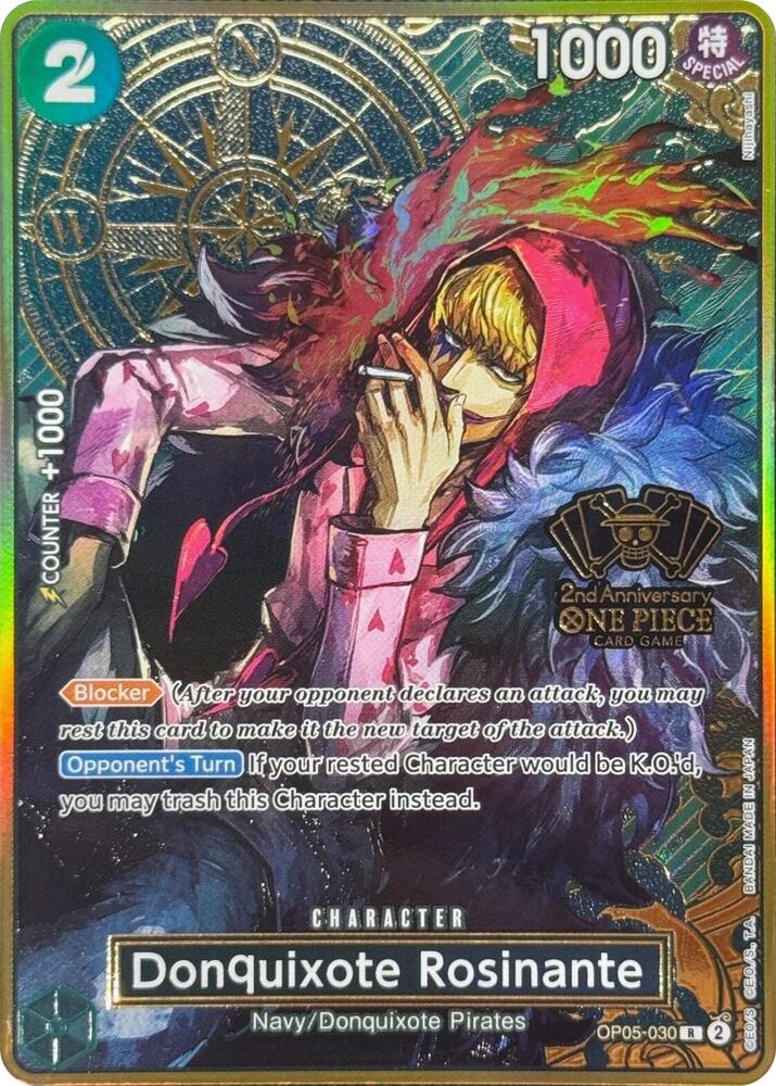 Donquixote Rosinante (One Piece Japanese Version 2nd Anniversary Set) OP05-030 One Piece card