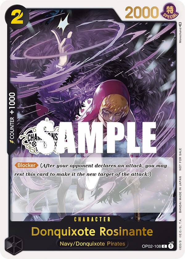 Donquixote Rosinante (Store Championship Participation Pack) OP02-108 One Piece card