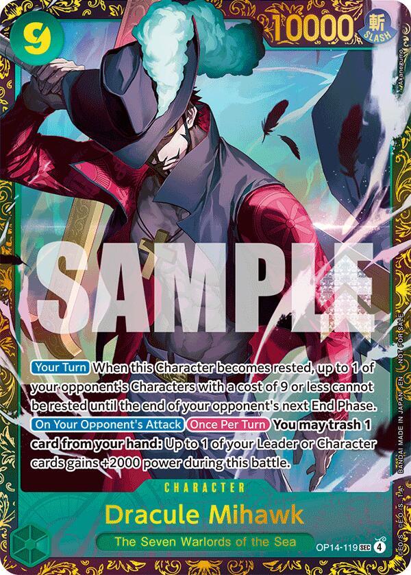 Dracule Mihawk - (CS 26-27 Regionals Season 1) OP14-119 One Piece card
