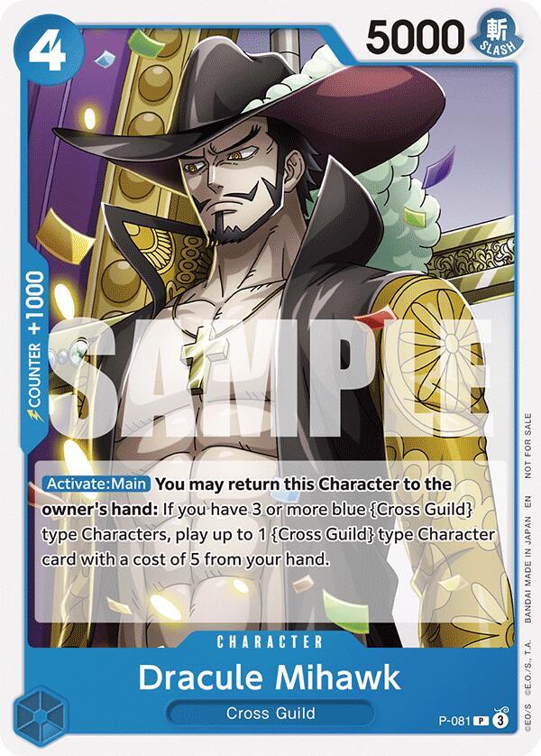 Dracule Mihawk (OP11 Release Event) P-081 One Piece card