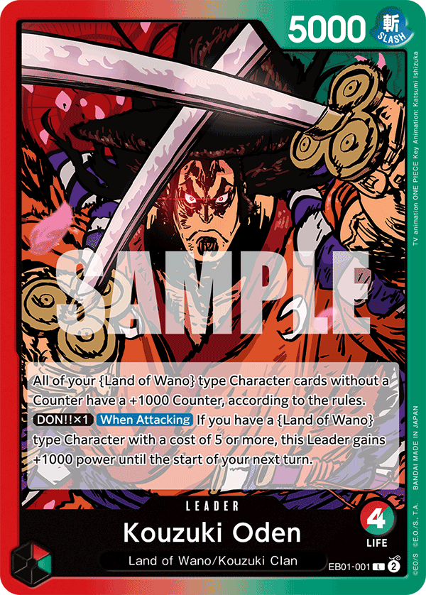 Kouzuki Oden EB01-001 One Piece card