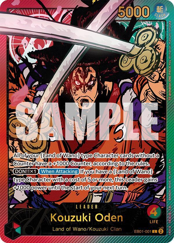 Kouzuki Oden (SPR) EB01-001 One Piece card