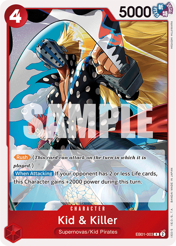 Kid & Killer EB01-003 One Piece card