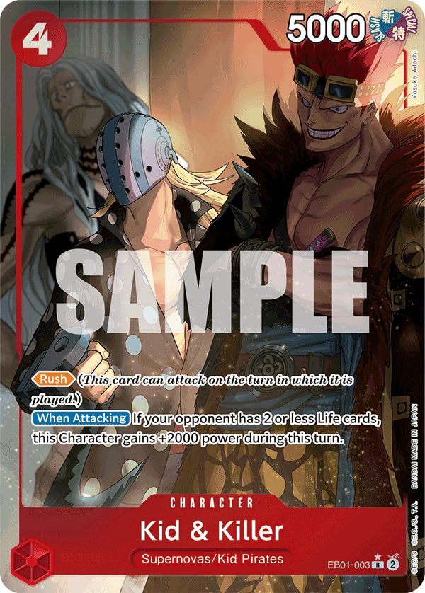 Kid & Killer (Alternate Art) EB01-003 One Piece card