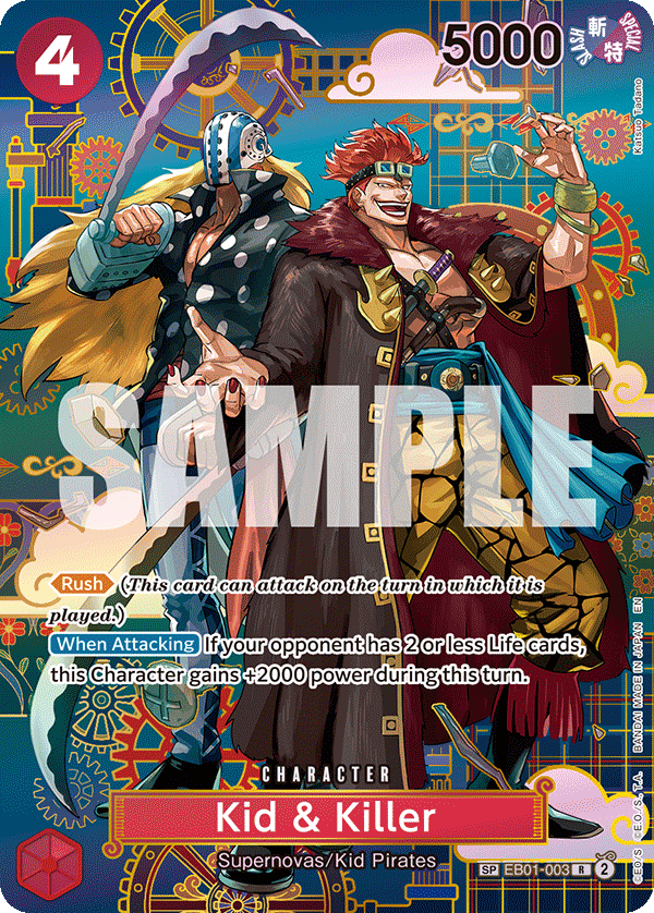 Kid & Killer - EB01-003 (SP) EB01-003 One Piece card