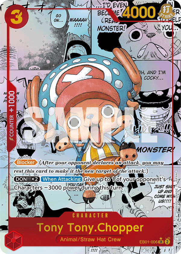 Tony Tony.Chopper (Alternate Art) (Manga) EB01-006 One Piece card