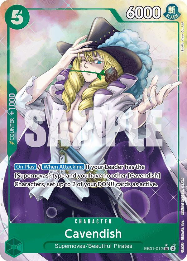 Cavendish (Alternate Art) EB01-012 One Piece card