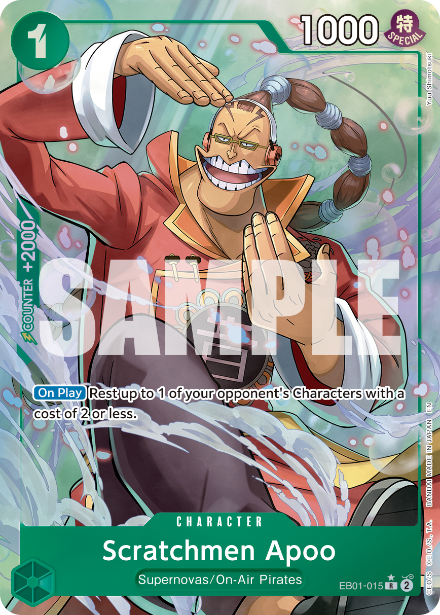 Scratchmen Apoo - EB01-015 (Alternate Art) EB01-015 One Piece card