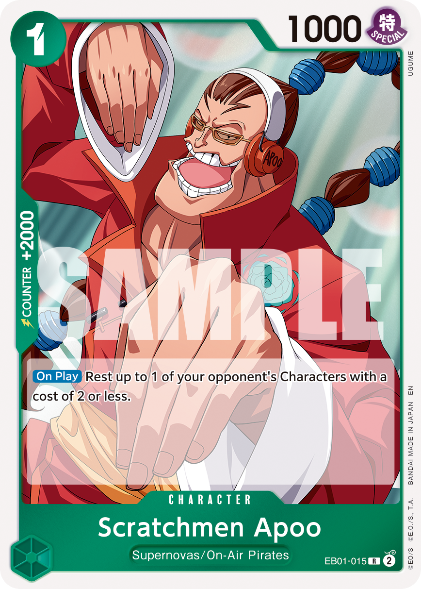 Scratchmen Apoo - EB01-015 (Reprint) EB01-015 One Piece card