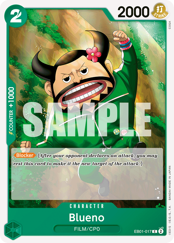Blueno (017) EB01-017 One Piece card