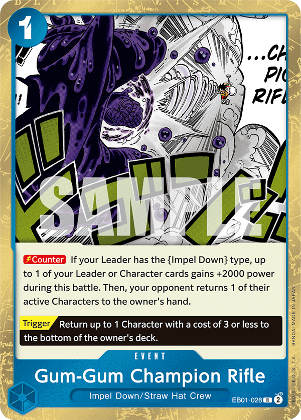 Gum-Gum Champion Rifle EB01-028 One Piece card