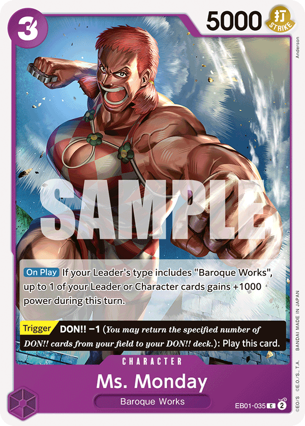Ms. Monday EB01-035 One Piece card