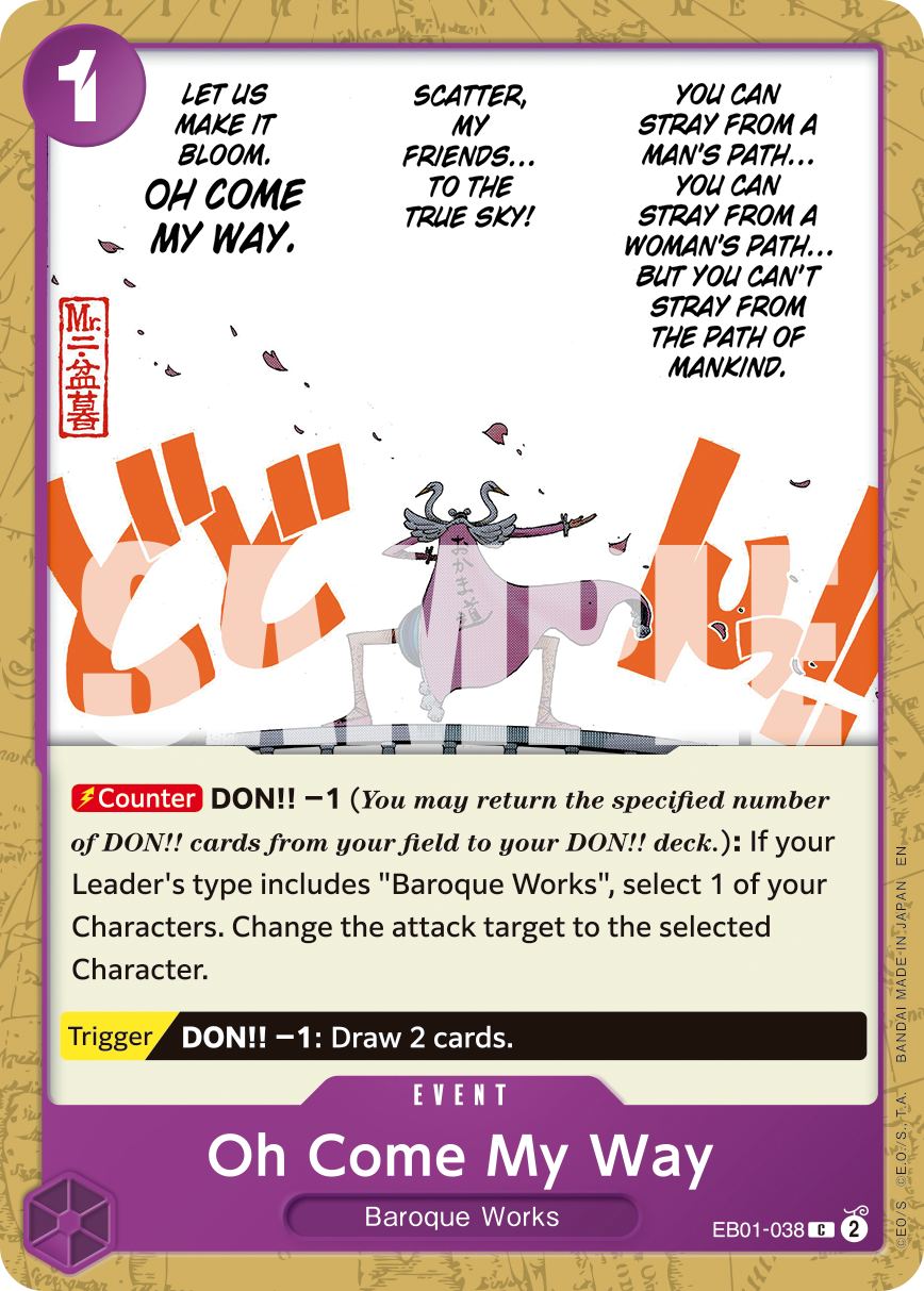Oh Come My Way (Reprint) EB01-038 One Piece card