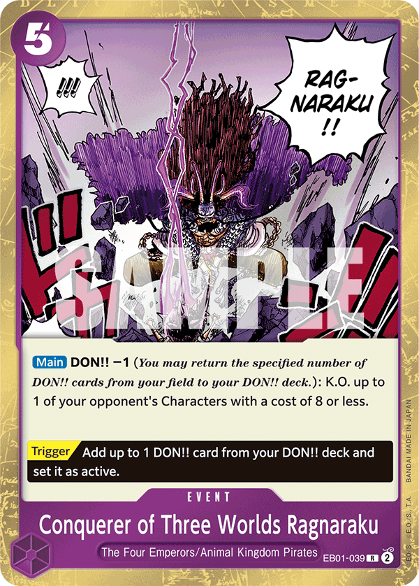 Conquerer of Three Worlds Ragnaraku EB01-039 One Piece card