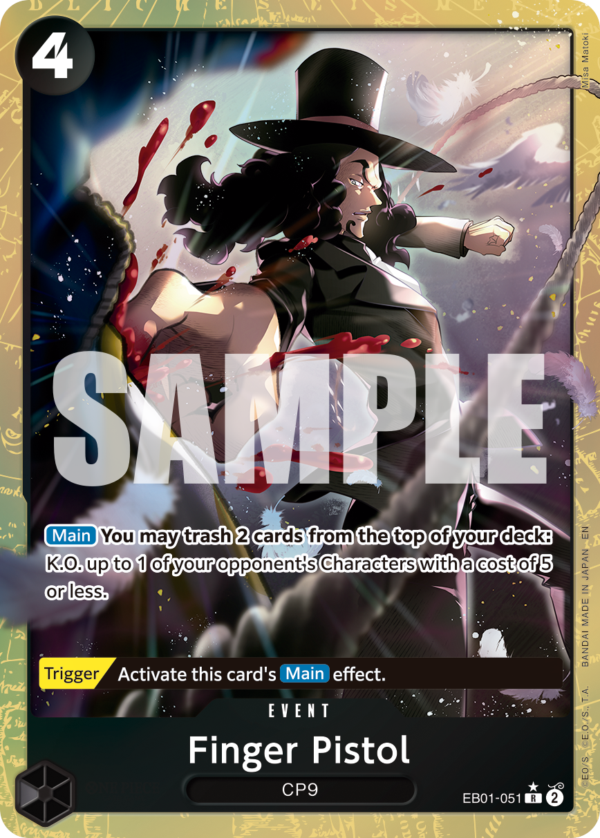 Finger Pistol (Alternate Art) EB01-051 One Piece card