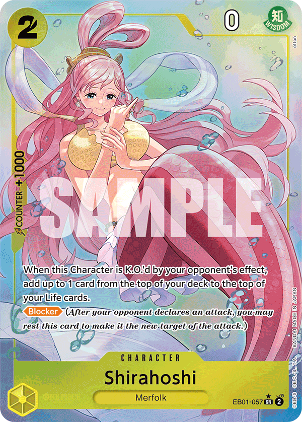 Shirahoshi (Alternate Art) EB01-057 One Piece card