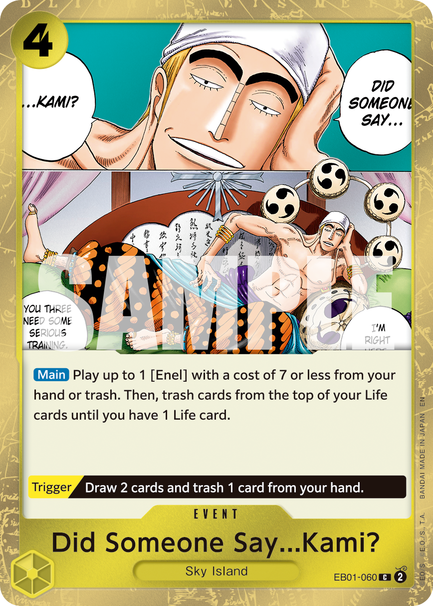 Did Someone Say...Kami? (Pirate Foil) EB01-060 One Piece card