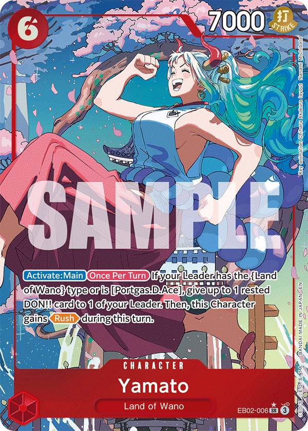 Yamato (Alternate Art) EB02-006 One Piece card