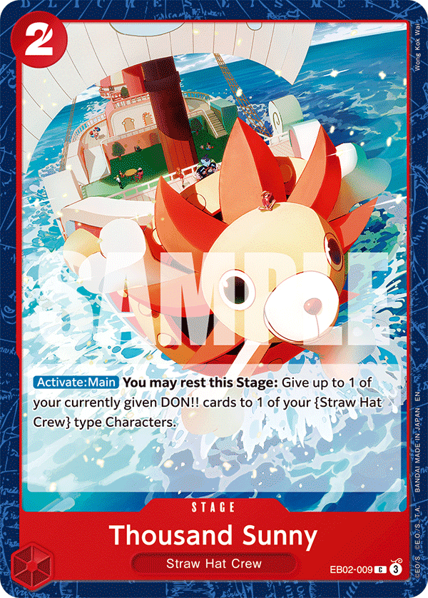 Thousand Sunny EB02-009 One Piece card