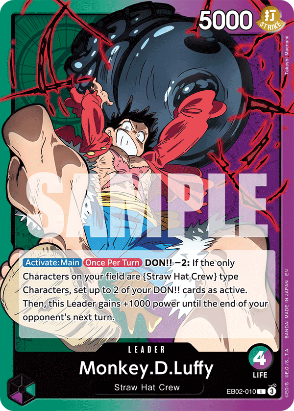 Monkey.D.Luffy (010) EB02-010 One Piece card