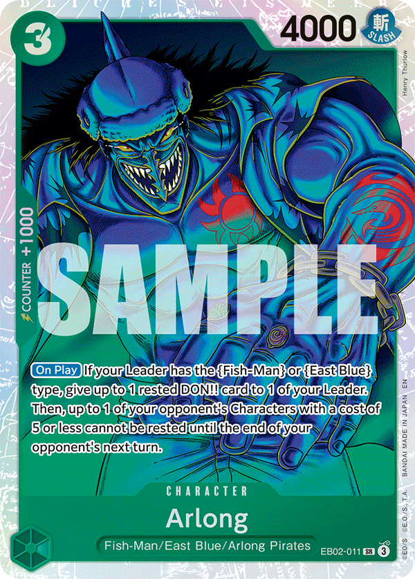 Arlong EB02-011 One Piece card