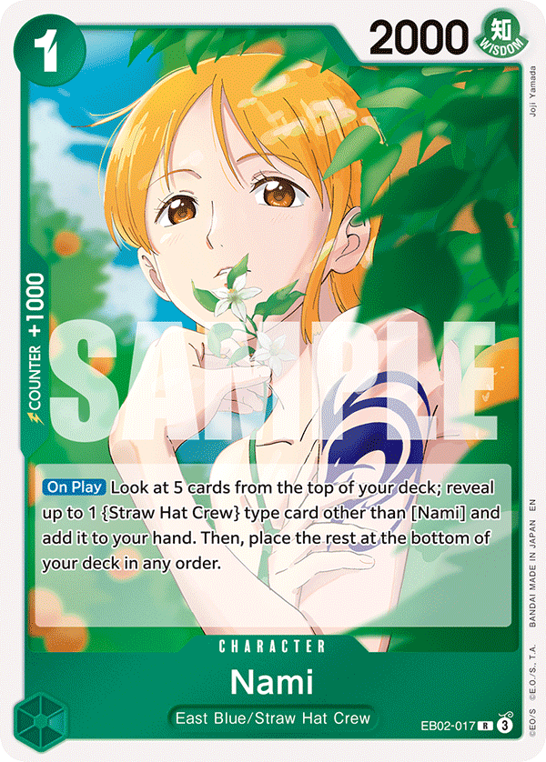 Nami EB02-017 One Piece card