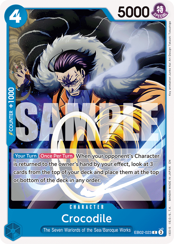 Crocodile EB02-023 One Piece card