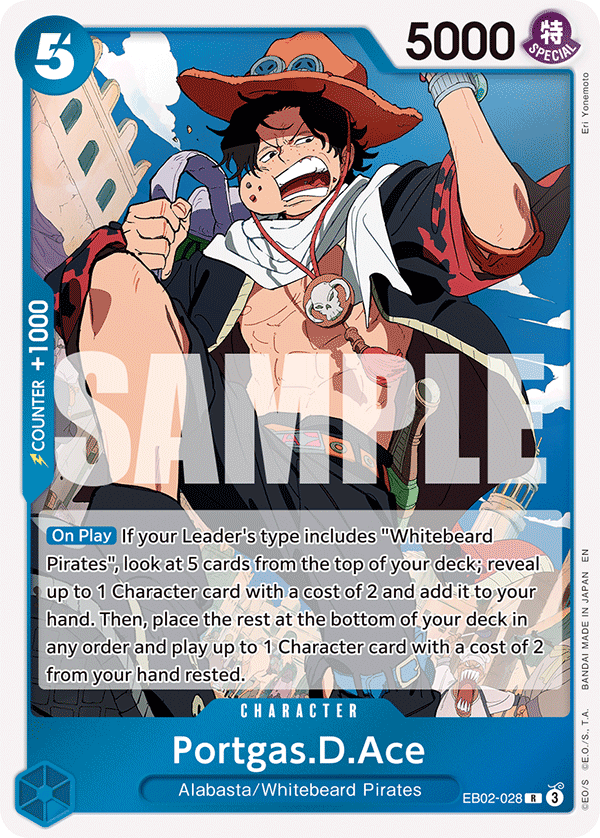 Portgas.D.Ace EB02-028 One Piece card