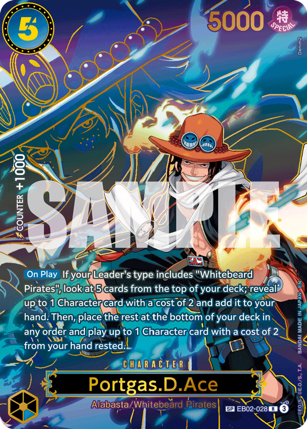 Portgas.D.Ace - EB02-028 (SP) EB02-028 One Piece card