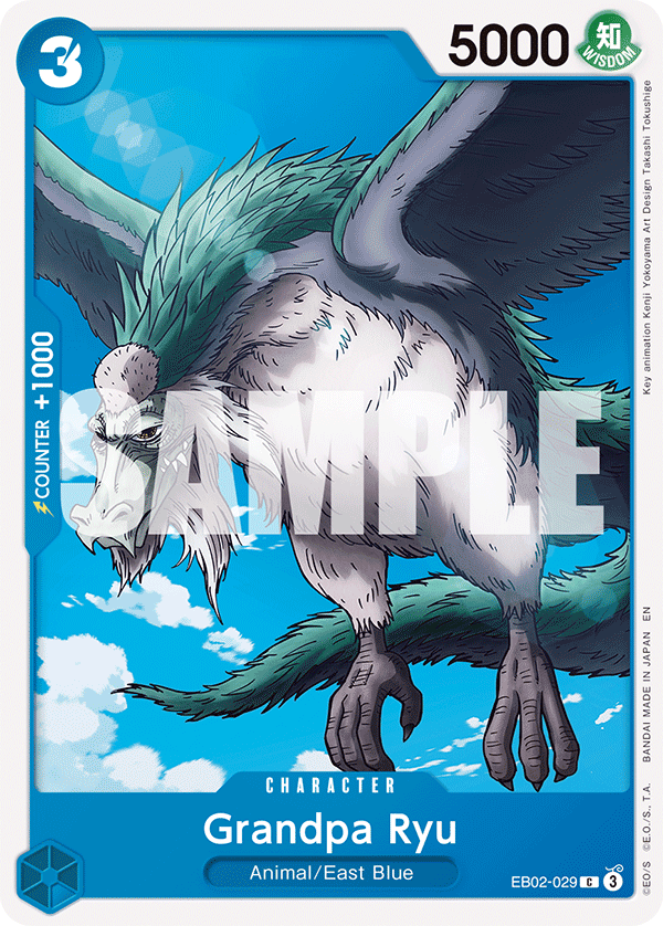 Grandpa Ryu EB02-029 One Piece card