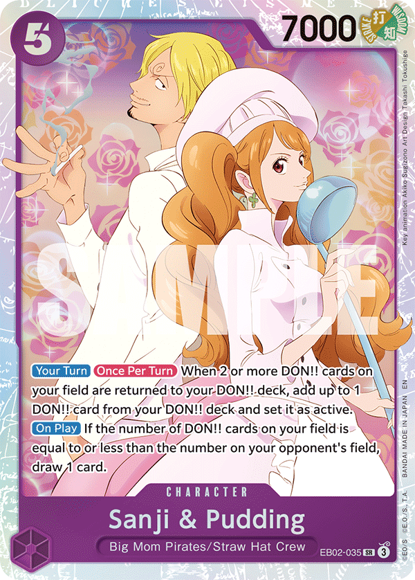 Sanji & Pudding EB02-035 One Piece card